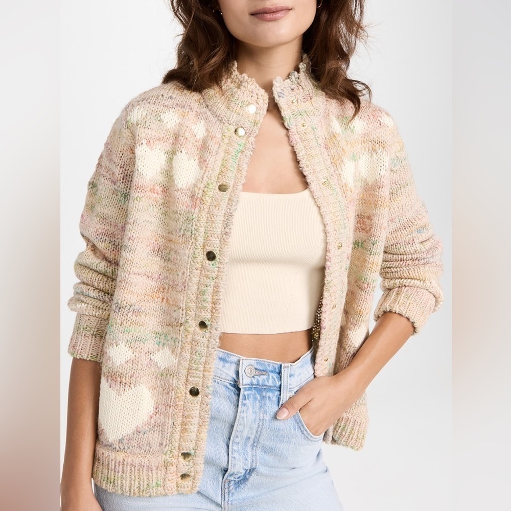 LoveShackFancy Polina Bomber Sweater